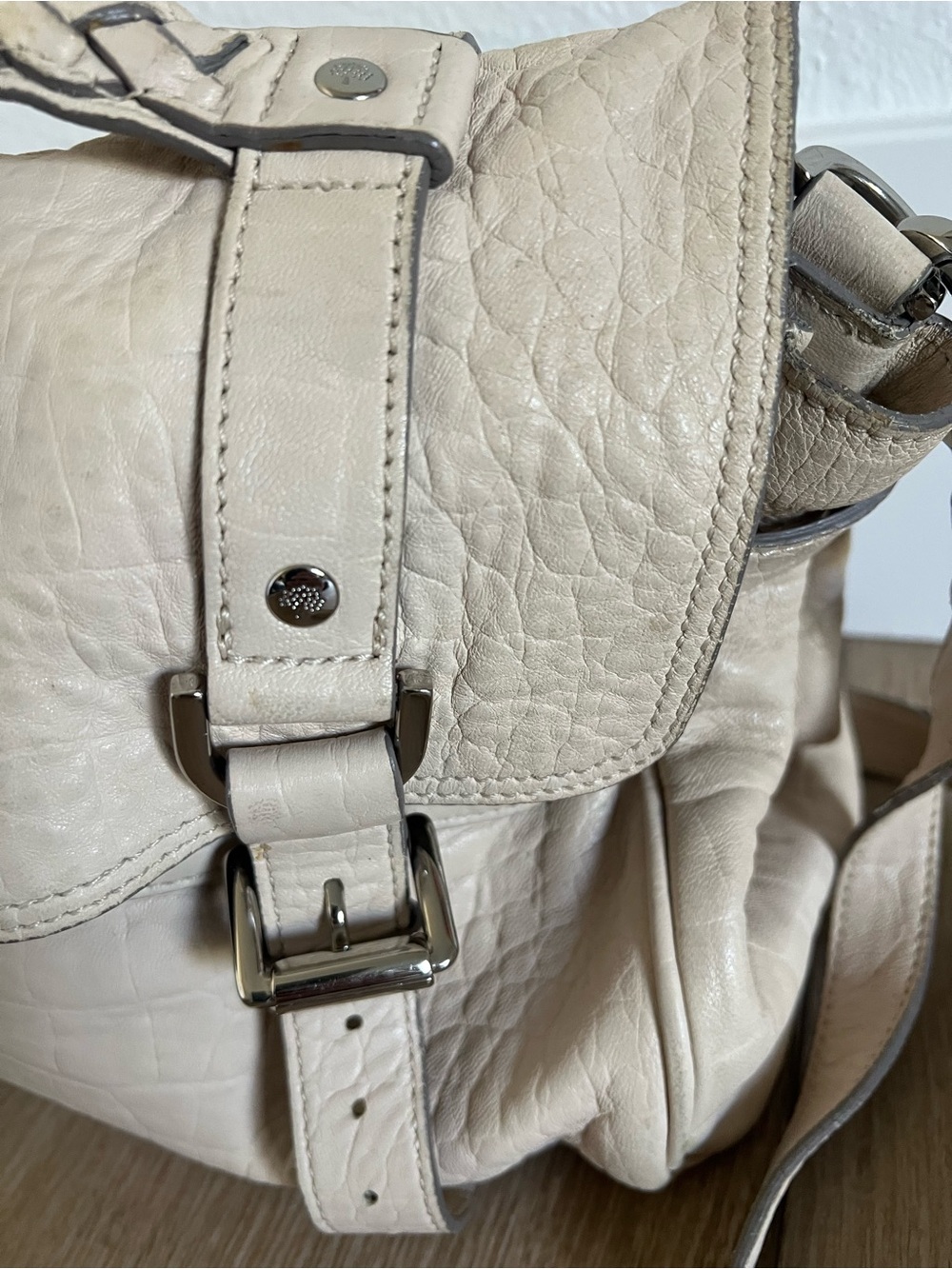 Limited Edition VTG Mulberry Cream Croc Embossed Leather Alexa Satchel Bag - Picture 3 of 14